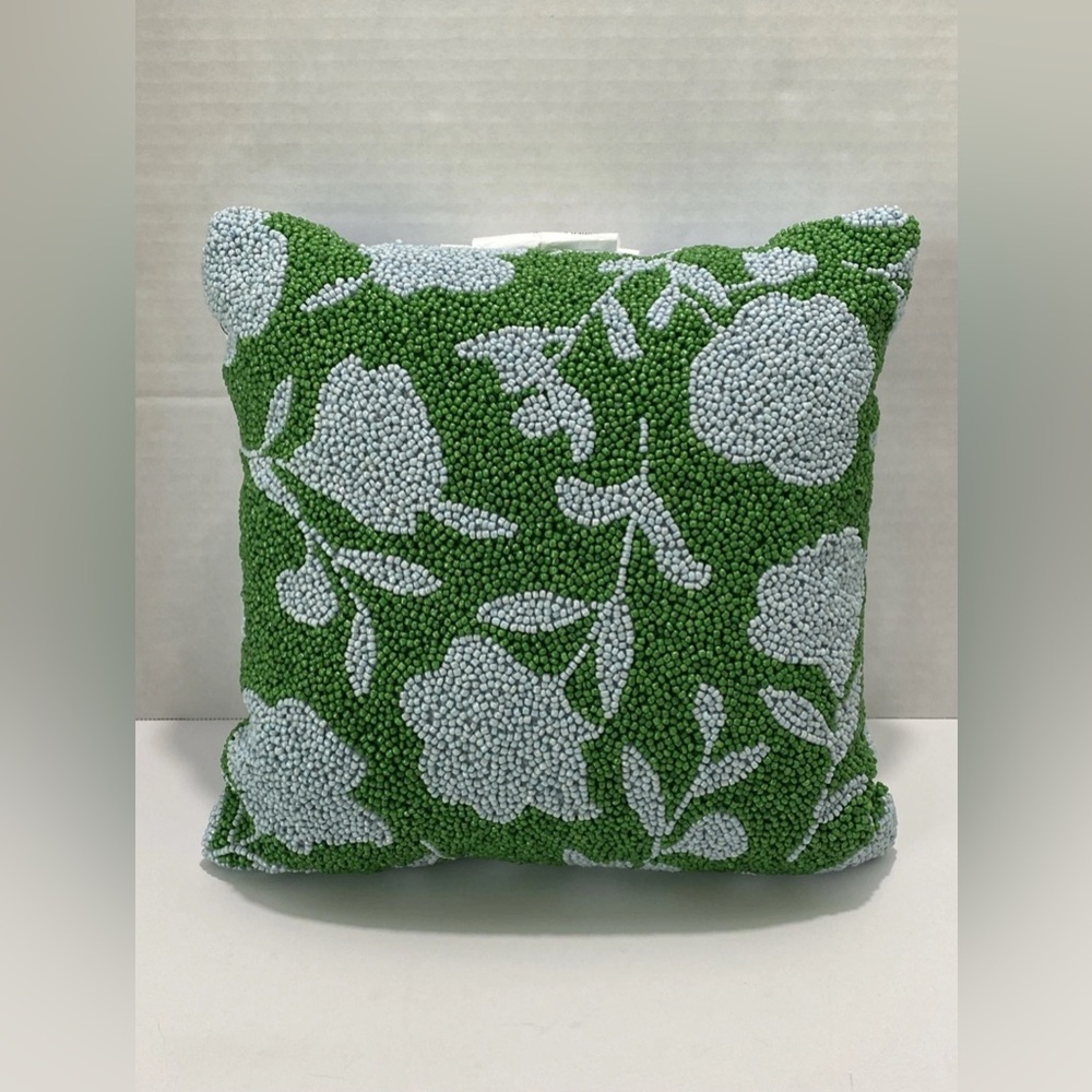 Kate Spade New York x Target 12” x 12” BEADED CLASSIC ROSE THROW PILLOW NWT
